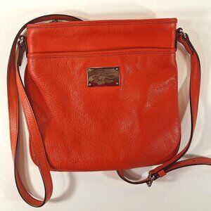 Polo Ralph Lauren Coral Pebbled Crossbody Purse Bag